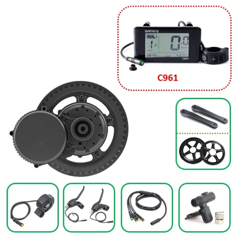 G340 Mid Drive Motor Kit C961  - Mid Drive Conversion Kit 1000W ulasan dan harga