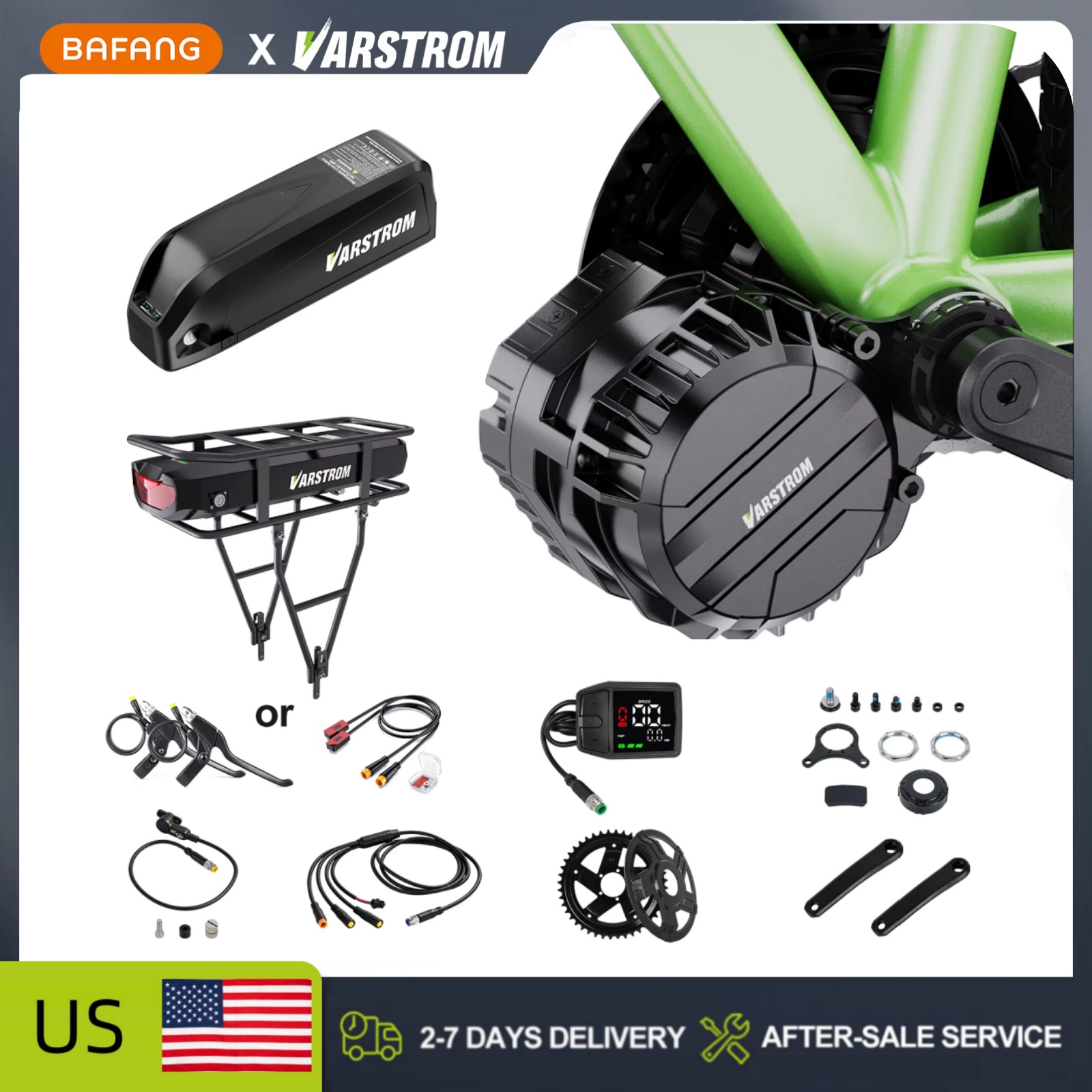 Varstrom 750W 48V Mid Motor Ki - Side Hung Mid Drive Motor Kit ulasan dan harga